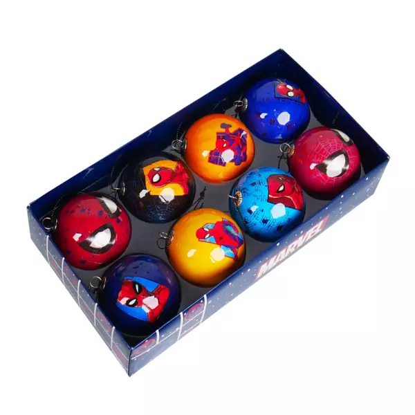 Coffret de 8 boules de Noël (D60 mm) Disney Spiderman Multicolore