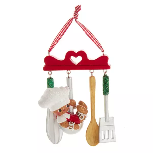 Suspension Pain d'épices (H10 cm) Patisserie Rouge