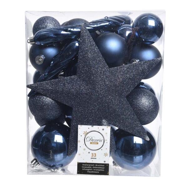 Kit de décoration de sapin de Noël Novae Bleu nuit