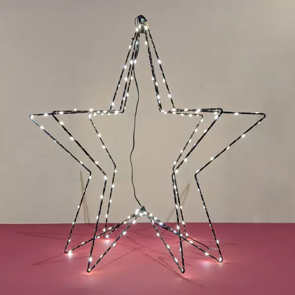 Estrella luminosa 3D Blanco cálido 150 LED