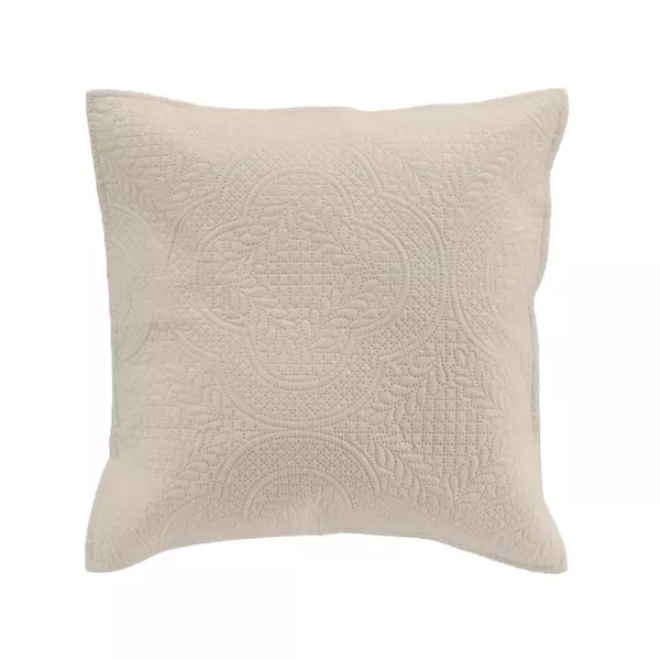 Housse de coussin carrée microfibre (40 x 40 cm) Romane Taupe
