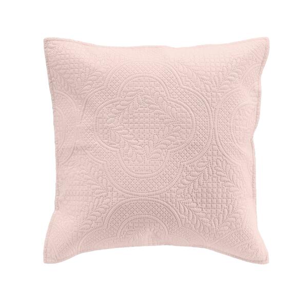 Cuscino quadrato (40 cm) Marlina Rosa chiaro - Tessuto decorativo