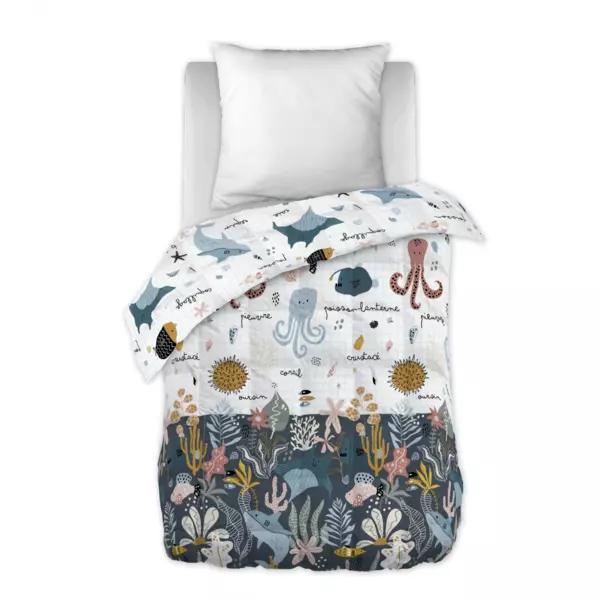 Couette imprimée enfant (140 x 200 cm) Octopia Multicolore