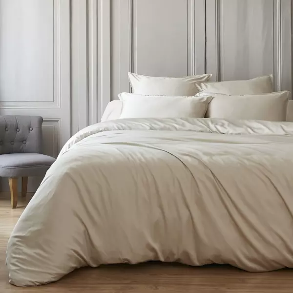 Dekbedovertrek Bamboe satijn (240 x 220 cm) Salomé Beige