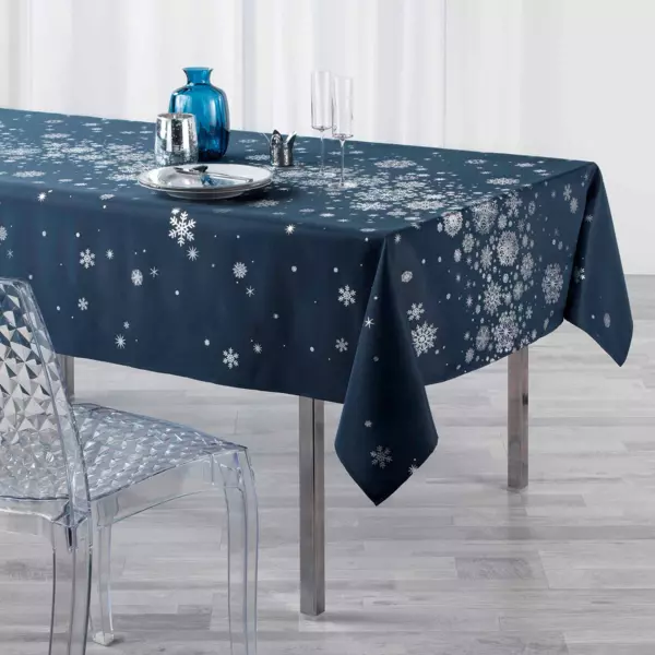 Nappe de Noël rectangulaire (150 x 300 cm) Constellation Bleu