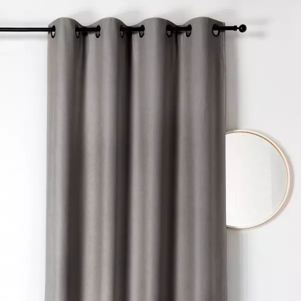 Rideau obscurcissant isolant (140 x 280 cm) Boréal Gris clair