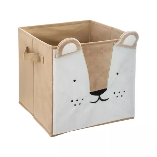 Panier de rangement enfant (29 x 29 cm) Lion Marron