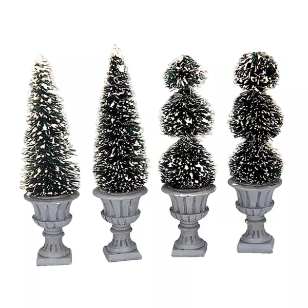 Accessoire Lemax Lot de 4 Topiaires sculptées