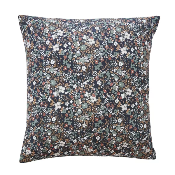 Pudebetræk i bomuldsgaze (60 x 60 cm) Constance Natblå