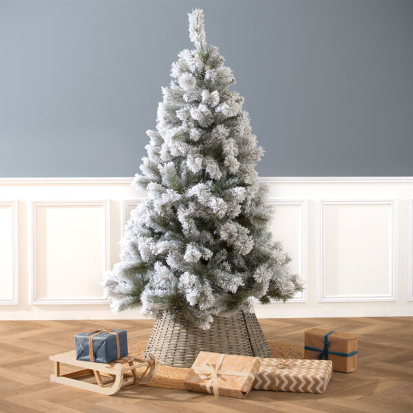 H·Aimee Sapin de Noël Artificiel avec Lumineux LED 45cm Mini Sapin de Noël  Arbre de