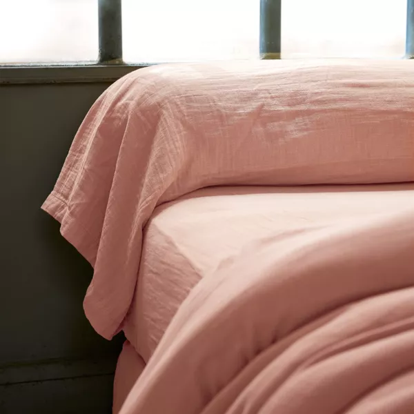 Nekrolsloop Katoengaas (L185 cm) Gaïa Perzik roze