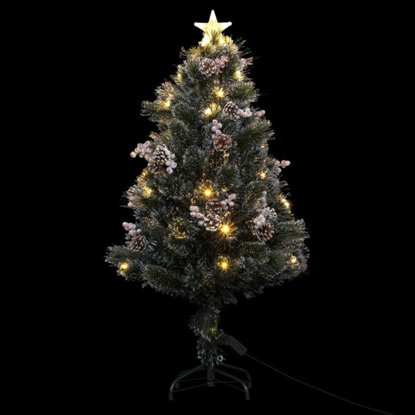 Sapin de Noël artificiel lumineux Allix à piquer dans le sol H90 cm Blanc  chaud - Sapin et arbre artificiel - Eminza