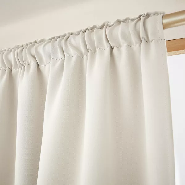 Rideau obscurcissant galon fronceur (140 x 260 cm) Dark Beige pampa