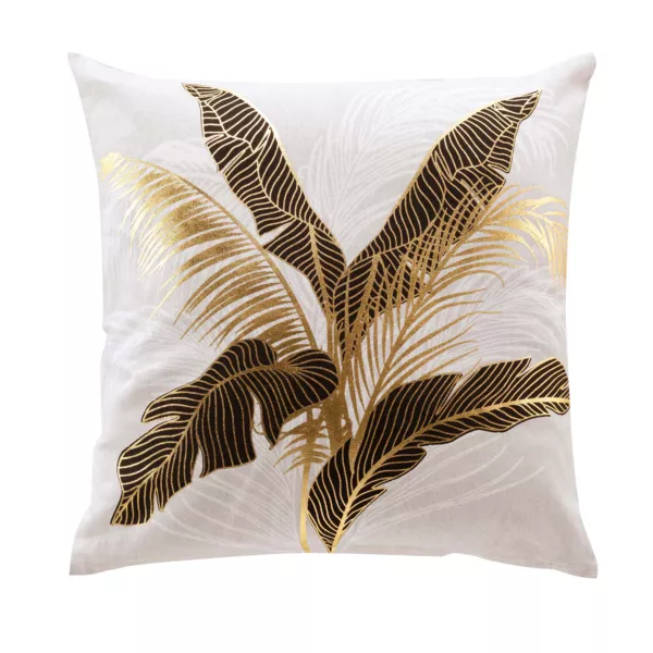 Coussin carré coton (45 x 45 cm) Aileen Ecru