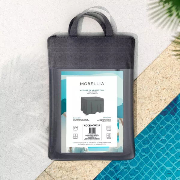 Funda de proteccin Impermeable para Mesa cuadrada 105 x 105 cm - Gris