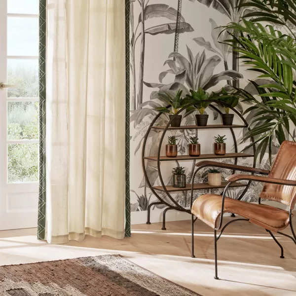Rideau coton (140 x 260 cm) Exotic panama Beige