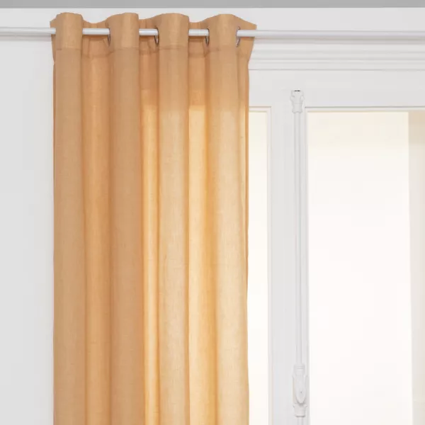 Voilage œillets (135 x 240 cm) Paxta Jaune cumin