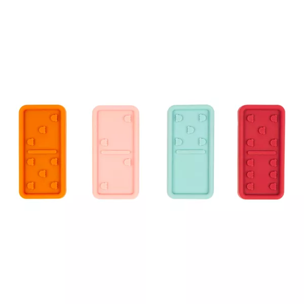 Set van 28 siliconen dominostenen Domy Meerkleurig