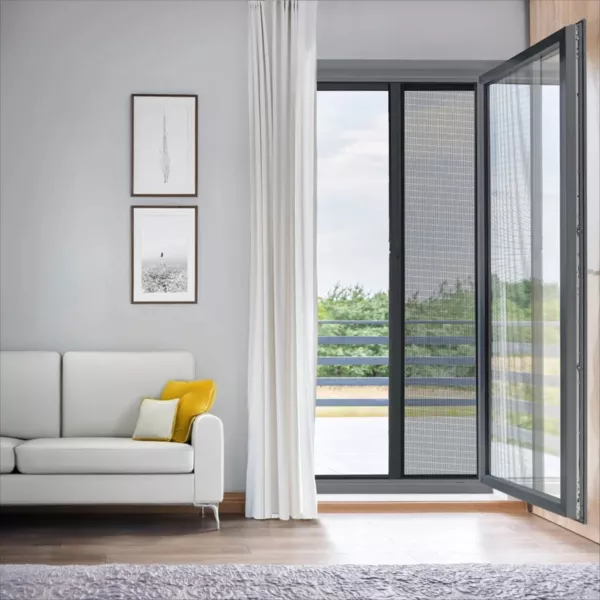 Aufrollbares Fliegengitter (140 x 230 cm) Moustyk Grau