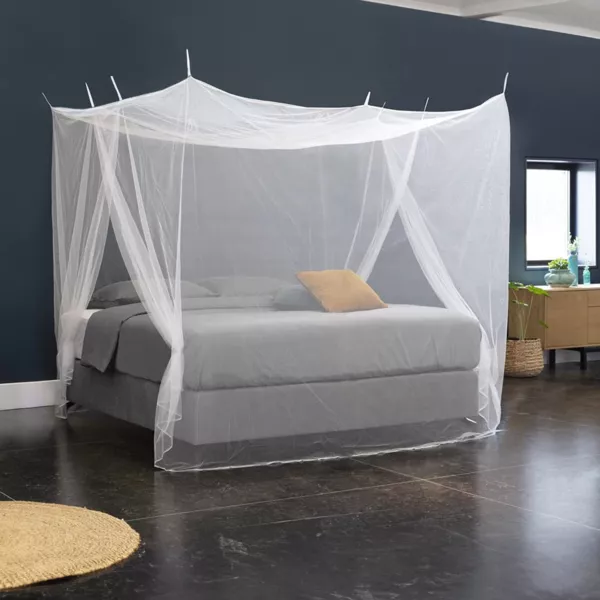 Betthimmel Moskitonetz für Doppelbett (H240 cm) Lio Weiß