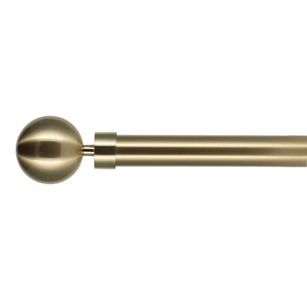 Kit de barra extensible para cortina (L210 - L380 cm / D28 mm) Hera Oro