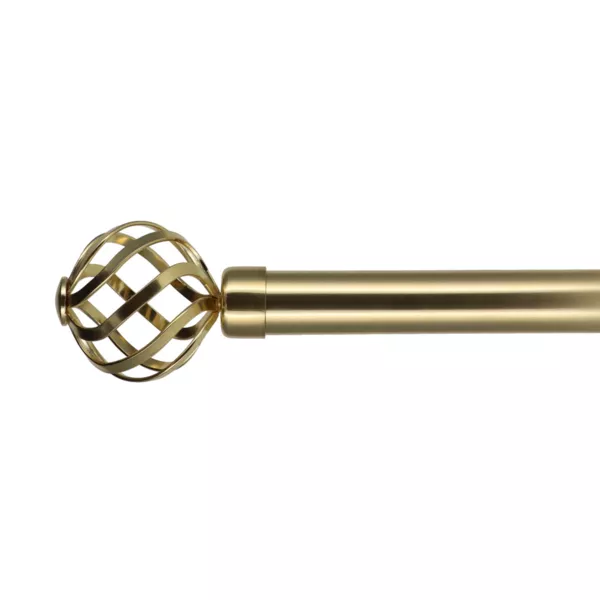 Kit de barra extensible para cortina (L120 - L210 cm / D28 mm) Florence Oro