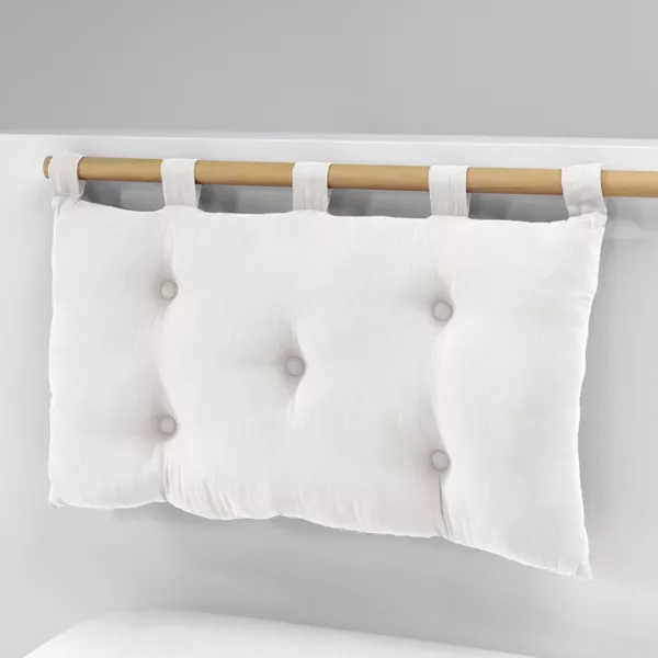 Hoofdeinde kussen Katoengaas (80 x 50 cm) Gaïa Roomwit