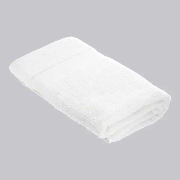 Serviette de bain coton (90 x 150 cm) Timeless Blanche
