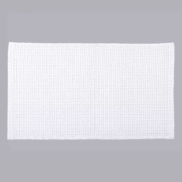 Tapis de salon coton (50 x 90 cm) Mimetisme Blanc