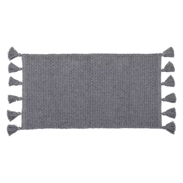 Katoenen salontapijt (45 x 90 cm) Alba Grijs