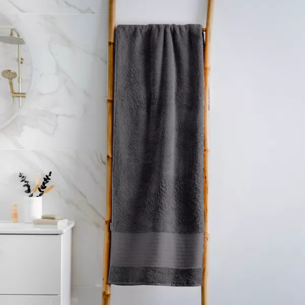 kologisk bomulds badehndklde (90 x 150 cm) Mline Gr Storm