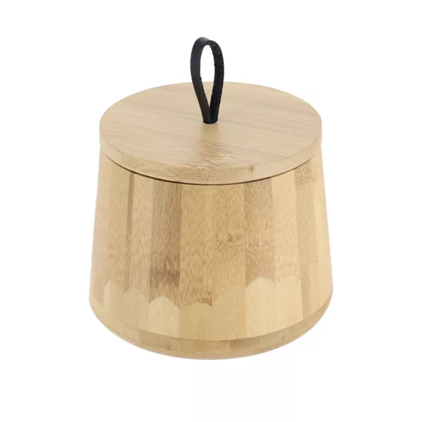 Caja para algodn redonda en bamb (D11 cm) Hawa Natural