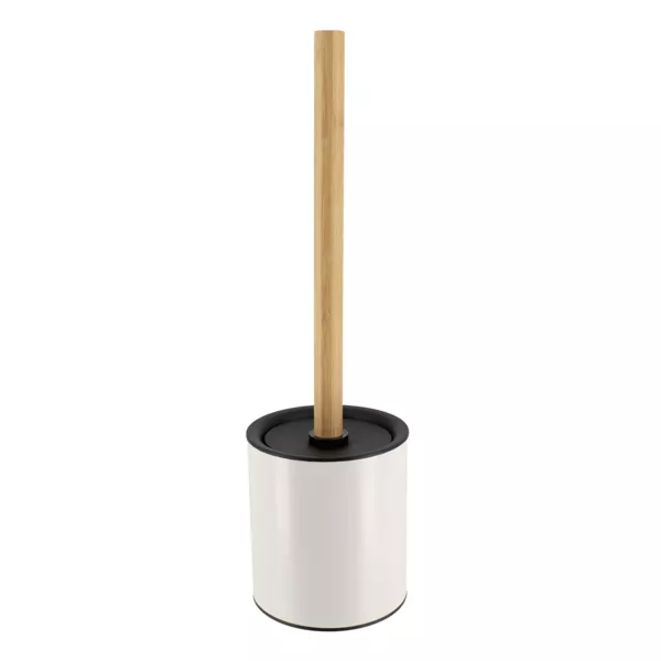 Brosse WC métal Purebamboo Blanc