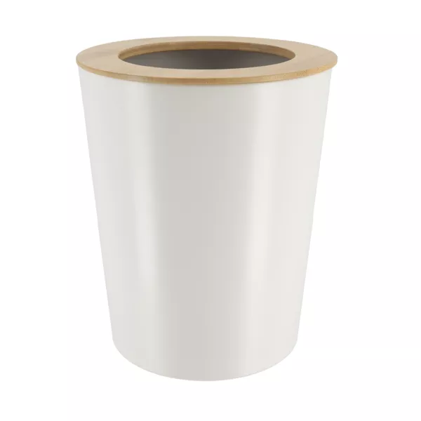 Abfalleimer f�rs Badezimmer 5L Purebamboo Wei�
