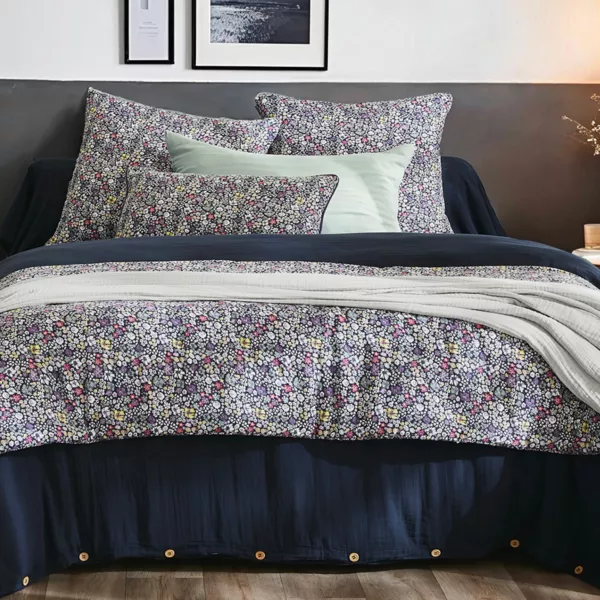 Bedloper Katoengaas (90 x 200 cm) Elya Paars