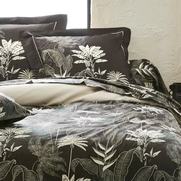 Nekrolsloop satijn katoen (L200 cm) Cayenne Zwart