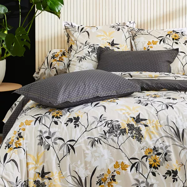 Nekrolsloop percal katoen (L200 cm) Asia Beige