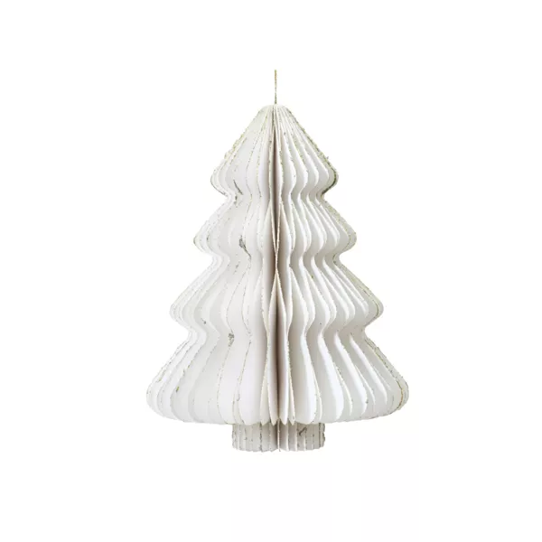 Árbol de papel para colgar (H15 cm) Cierre Magnético Blanco