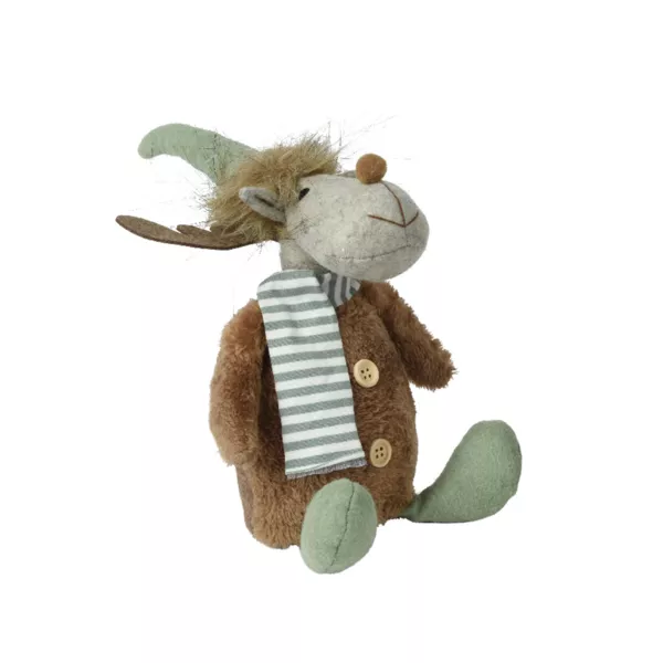 Renne de Noël déco (H31 cm) Andie Menthe blanche