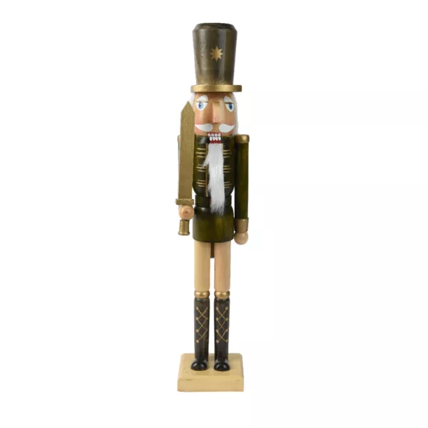 Soldat Casse-noisette en bois (H50 cm) Gauvain et son épée dorée