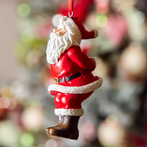Papá Noel para colgar (H10 cm) Navidad Rojo y blanco