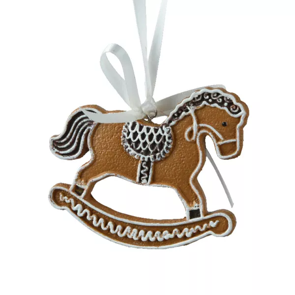 Cheval à bascule à suspendre (H10 cm) Bonnie Pain d'épices gourmand