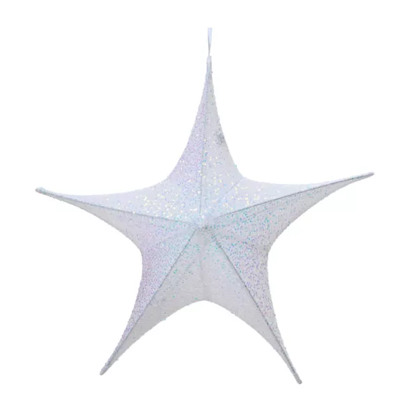 Estrella de Navidad gigante navideña (D135 cm) con brillo con brillo tornasol
