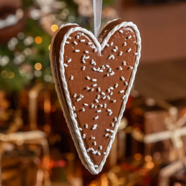 Corazón para colgar (H14 cm) Vermicelli y Chocolate gourmet