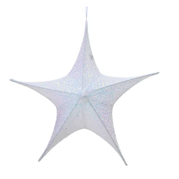 Estrella de Navidad para colgar (D65 cm) con brillo tornasolado