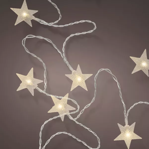 Guirnalda luminosa 24 LED (4,6 m) Estrellas fugaces Blanco cálido