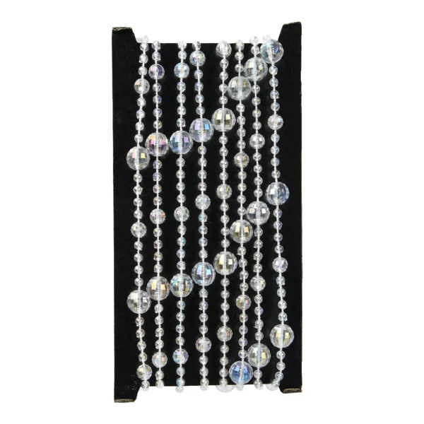 Guirlande de perles (270 cm) Ice Christmas Transparent
