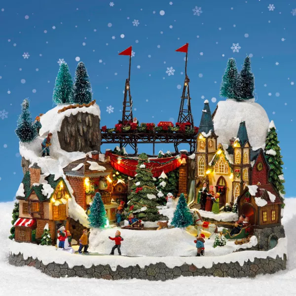 Village de noel miniature 2018 hot sale