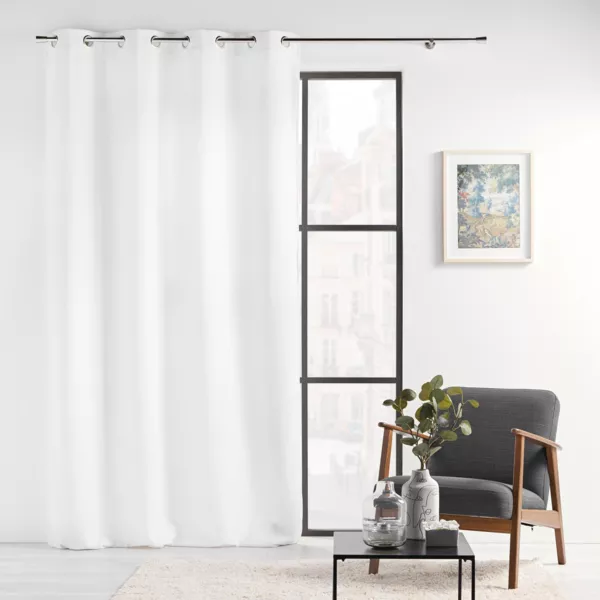 Rideau œillets velours (140 x 260 cm) Verra Blanc