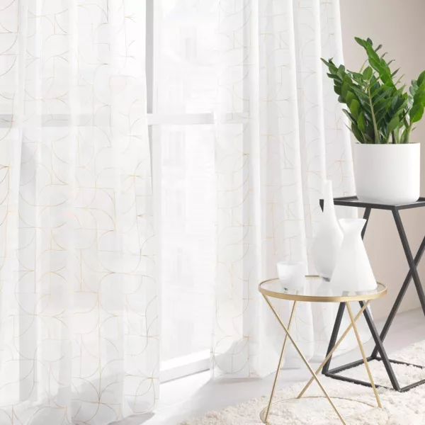Visillo con ojales (140 x 240 cm) LouxOro Blanco